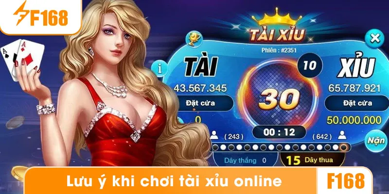 Những lưu ý anh em cần nắm khi chơi tài xỉu online